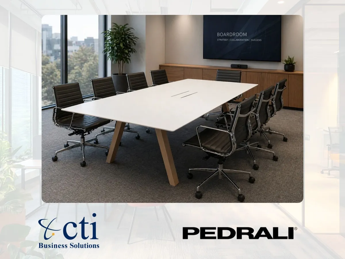 Pedrali Meeting Table - 2400MM x 1200MM - Image 2