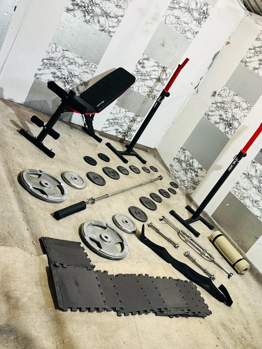 110KG LIFE TIME WEIGHTS BARBELL DUMBBELLS BENCH++ - Image 4