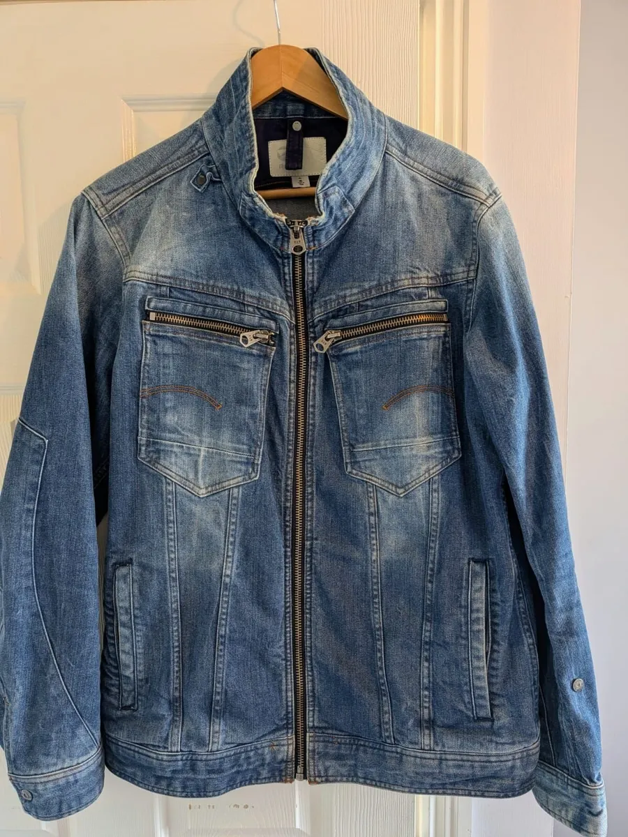 Old School G-Star Raw Arc Zip 3D Slim Jacket Jeans - Image 1