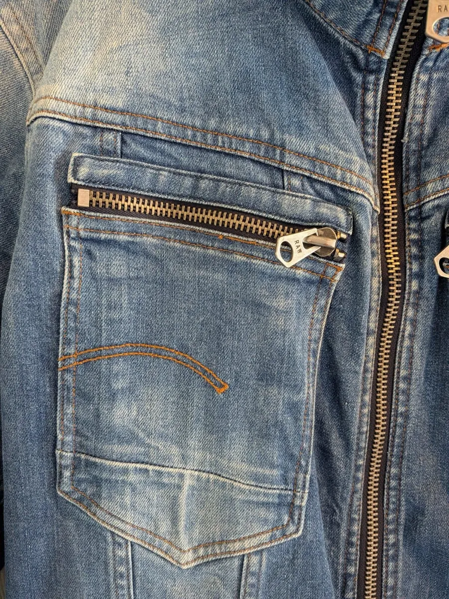 Old School G-Star Raw Arc Zip 3D Slim Jacket Jeans - Image 2