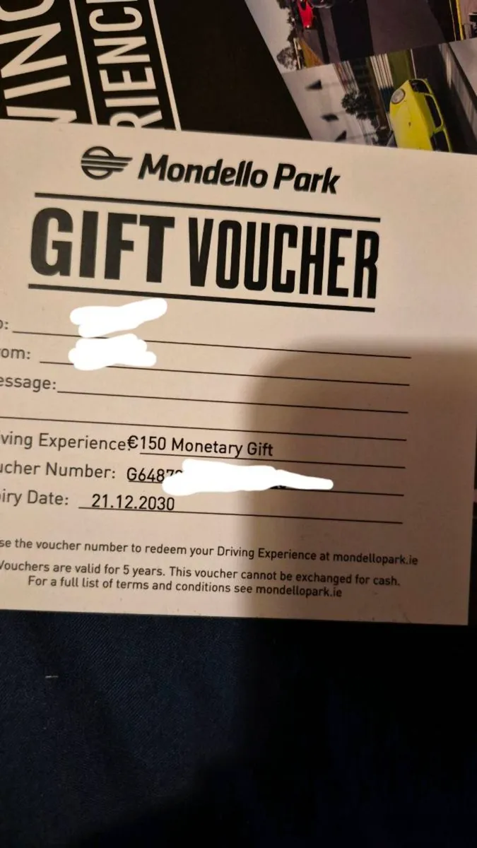 €150 mondello gift card