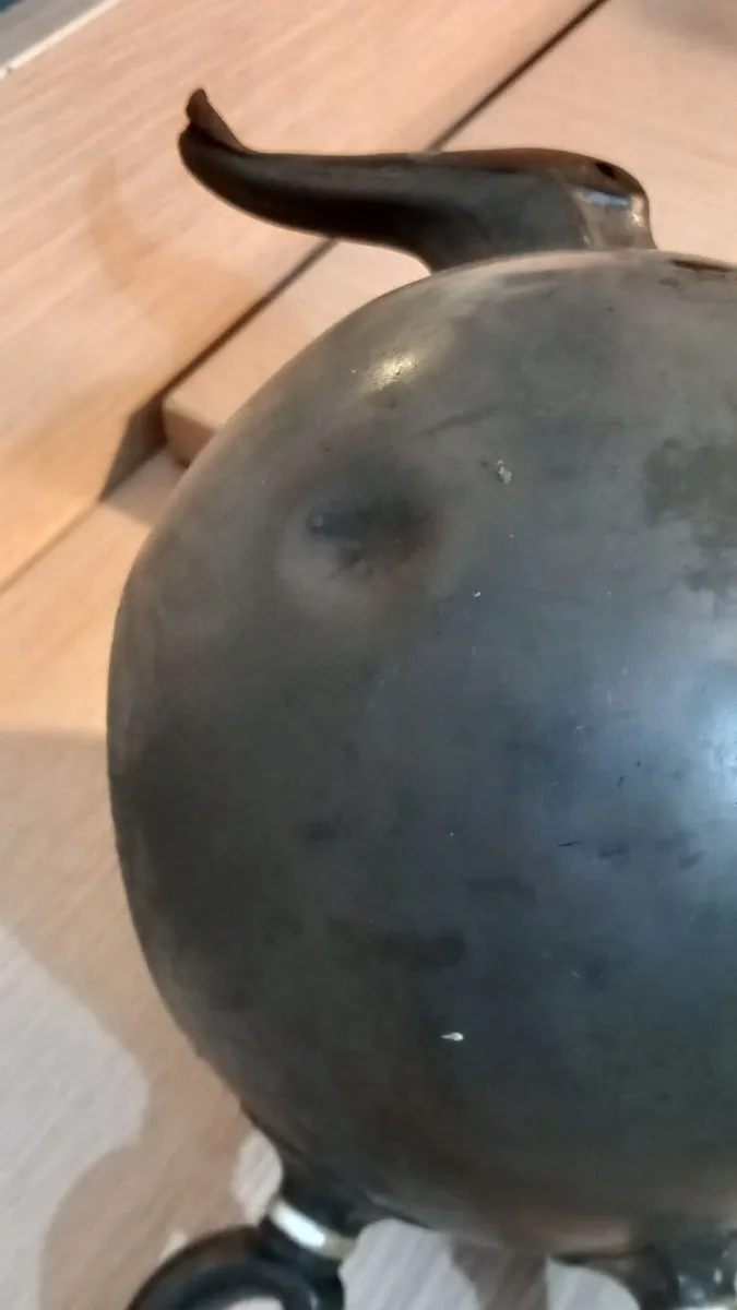 Antique Victorian Pewter Tea Pot, 150+ years old - Image 4