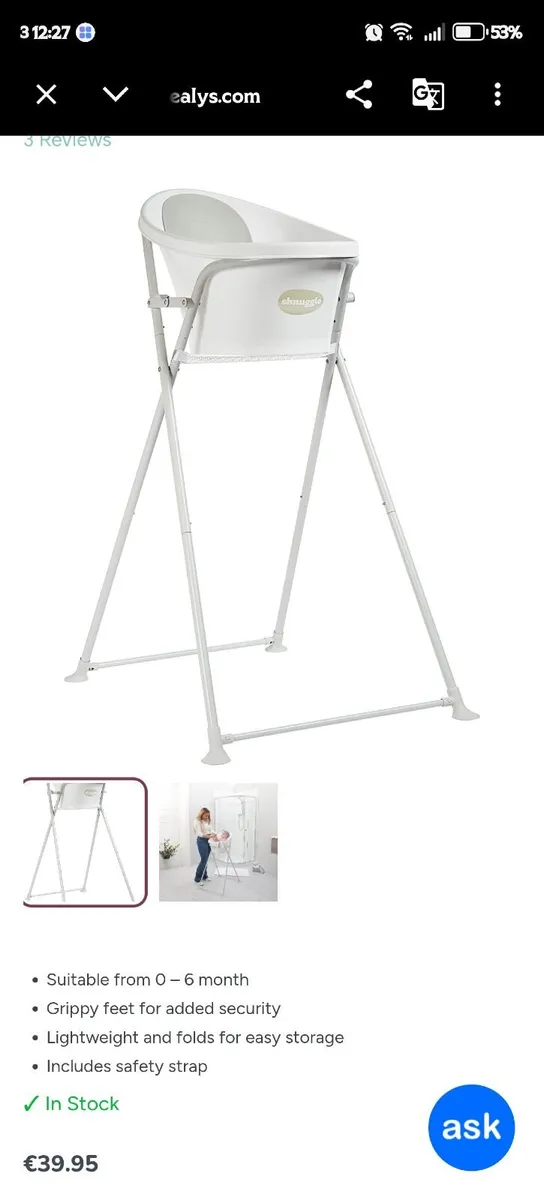 Shnuggle Bath Stand - Image 1