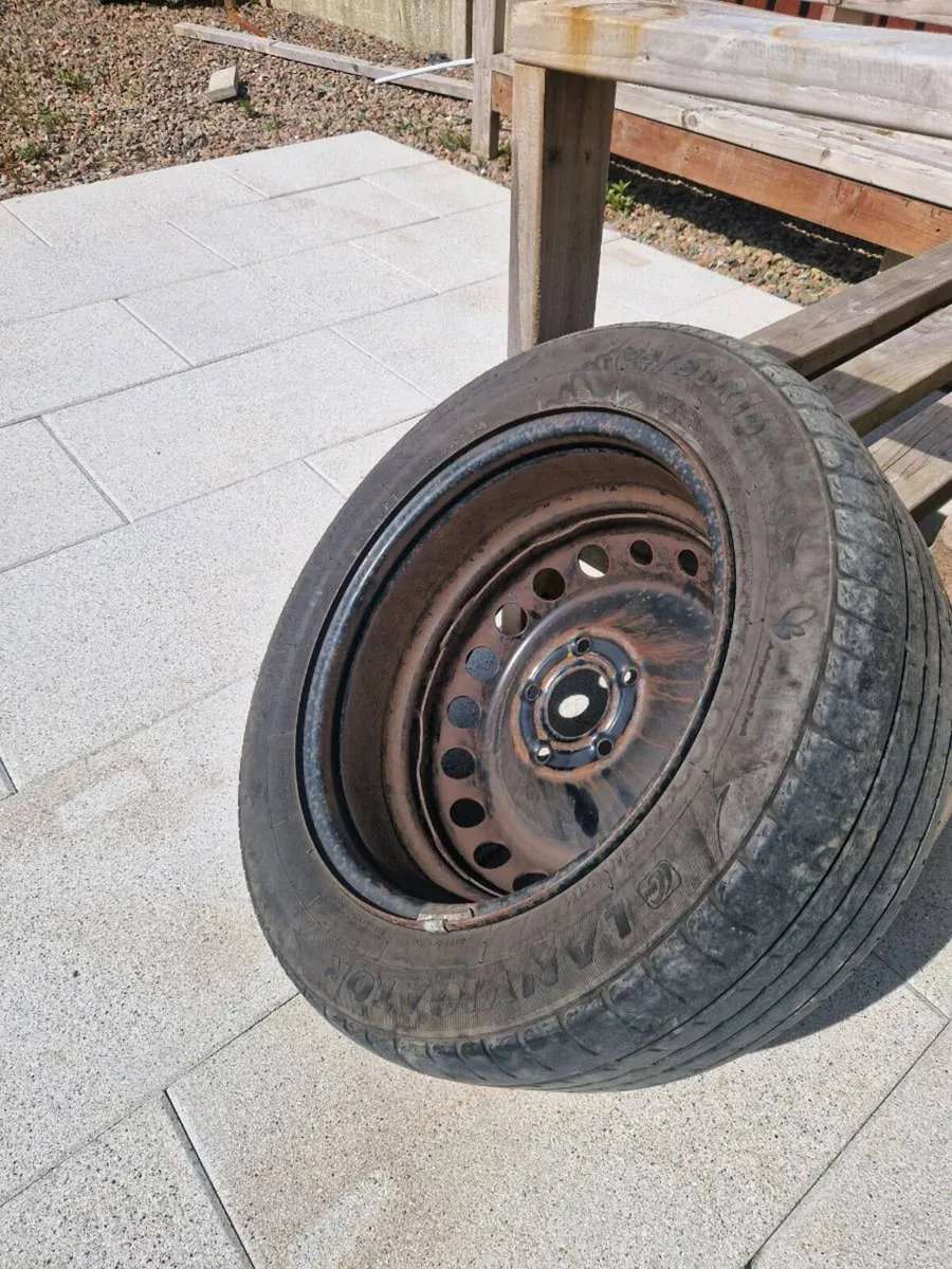 Full spare tyre and steel wheel - Image 2