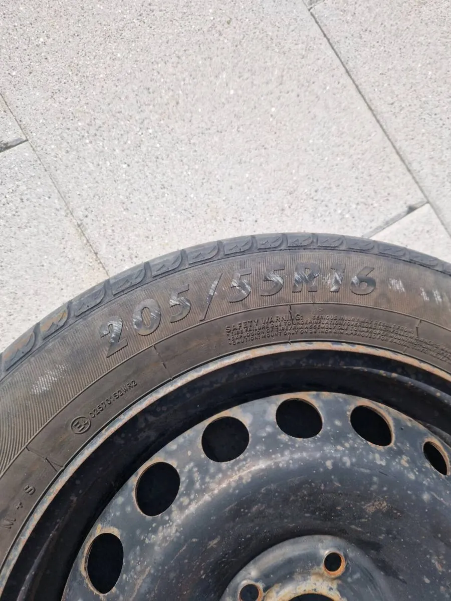 Full spare tyre and steel wheel - Image 3