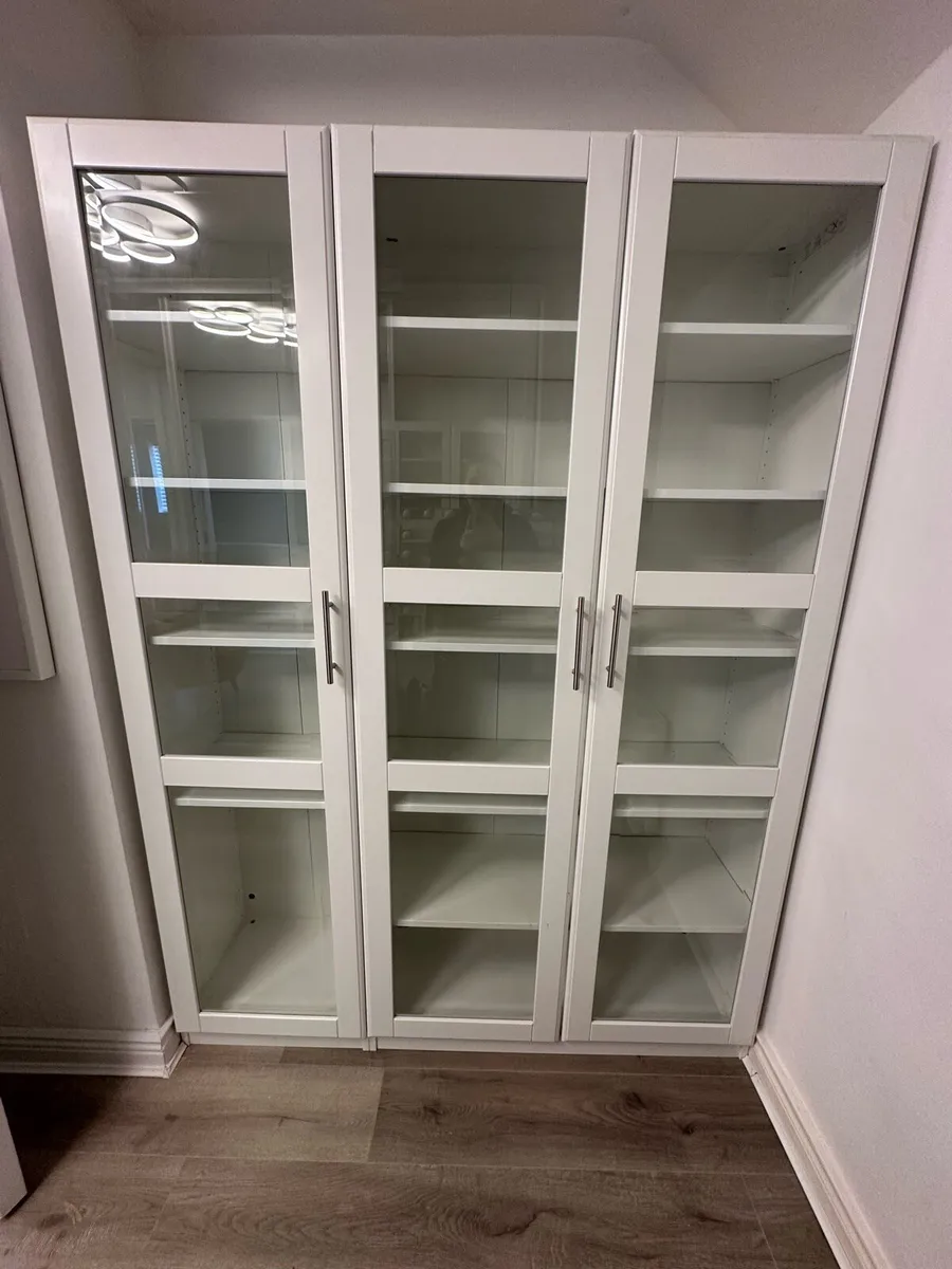 3 IKEA TYSSEDAL glass doors (50x195 cm) €80 each - Image 1