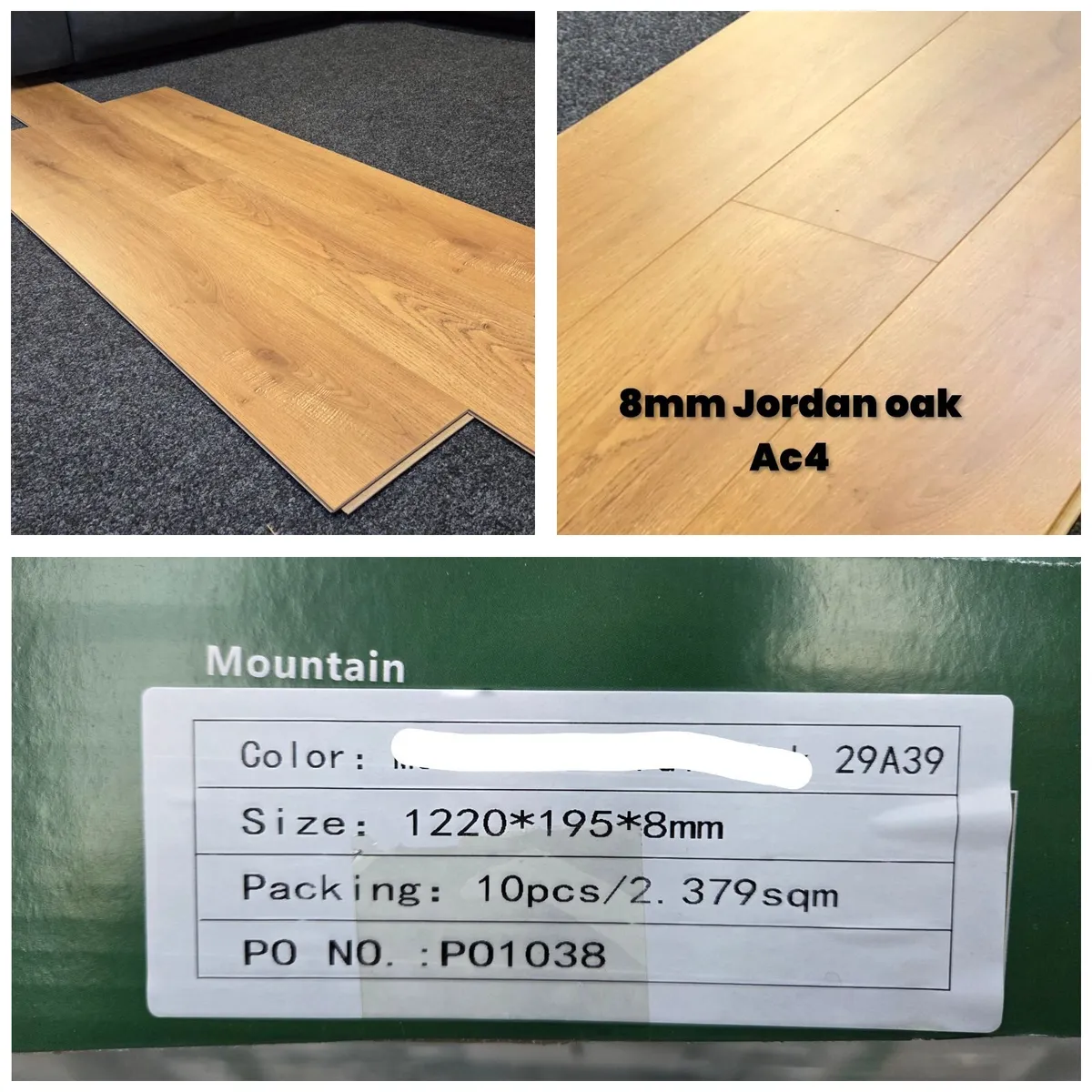 8mm laminated click flooring AC4 , - Image 4