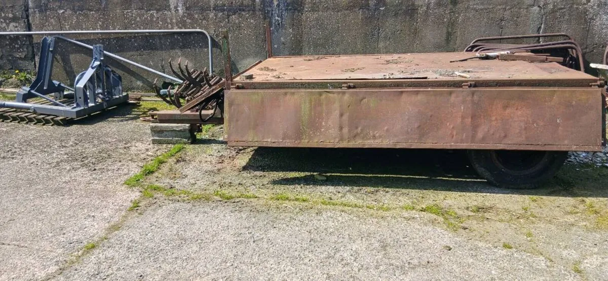 Trailer, bike , bale lifter, spike,oil tank steel. - Image 1
