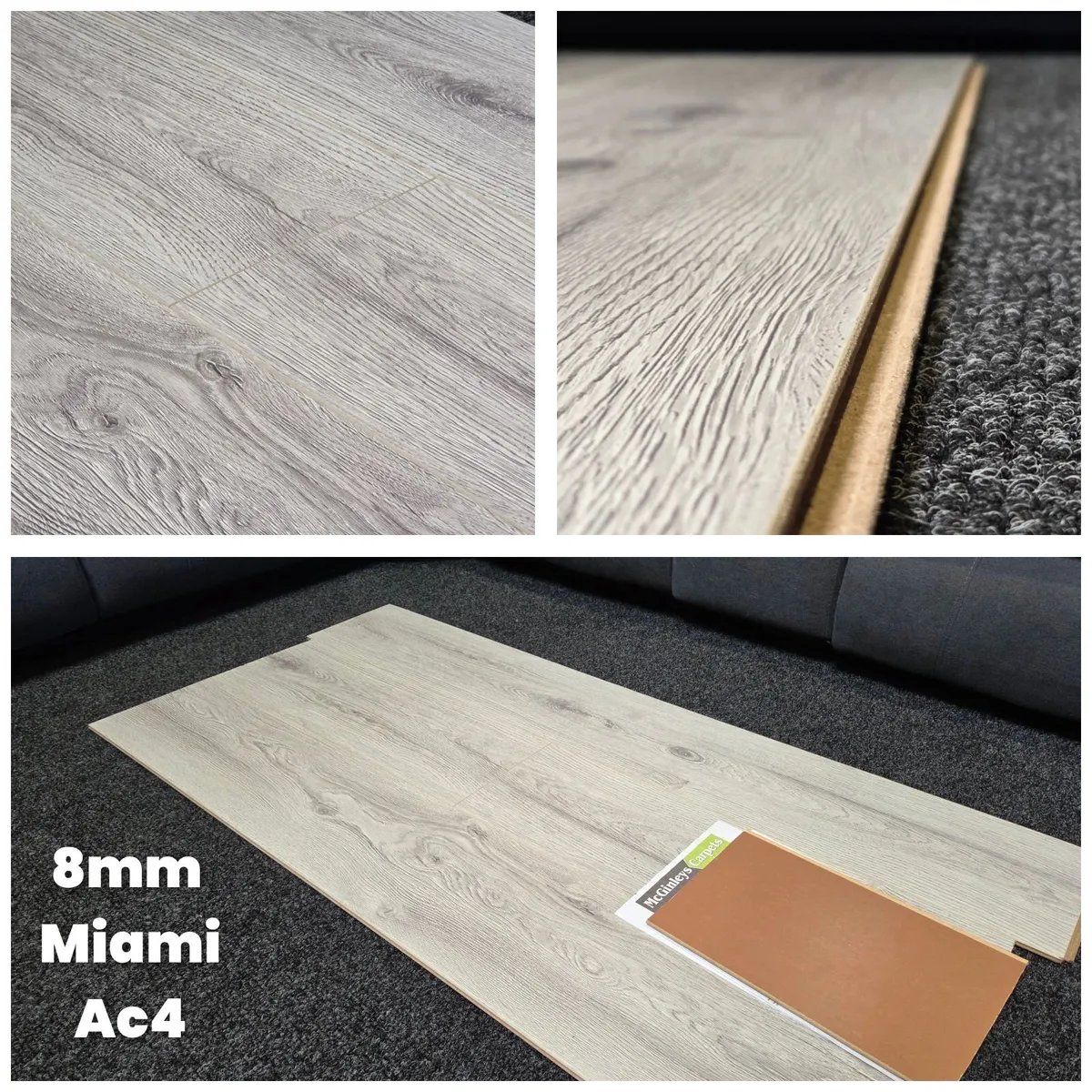 8mm laminated click flooring Delivered - Image 1