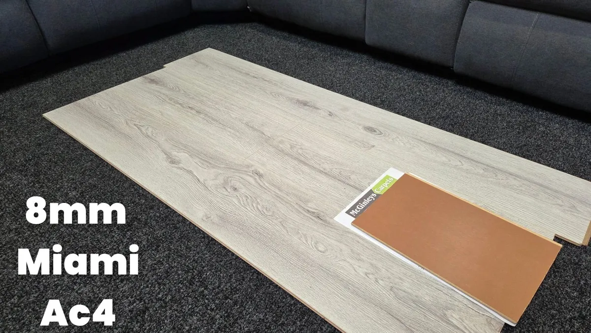 8mm laminated click flooring Delivered - Image 3