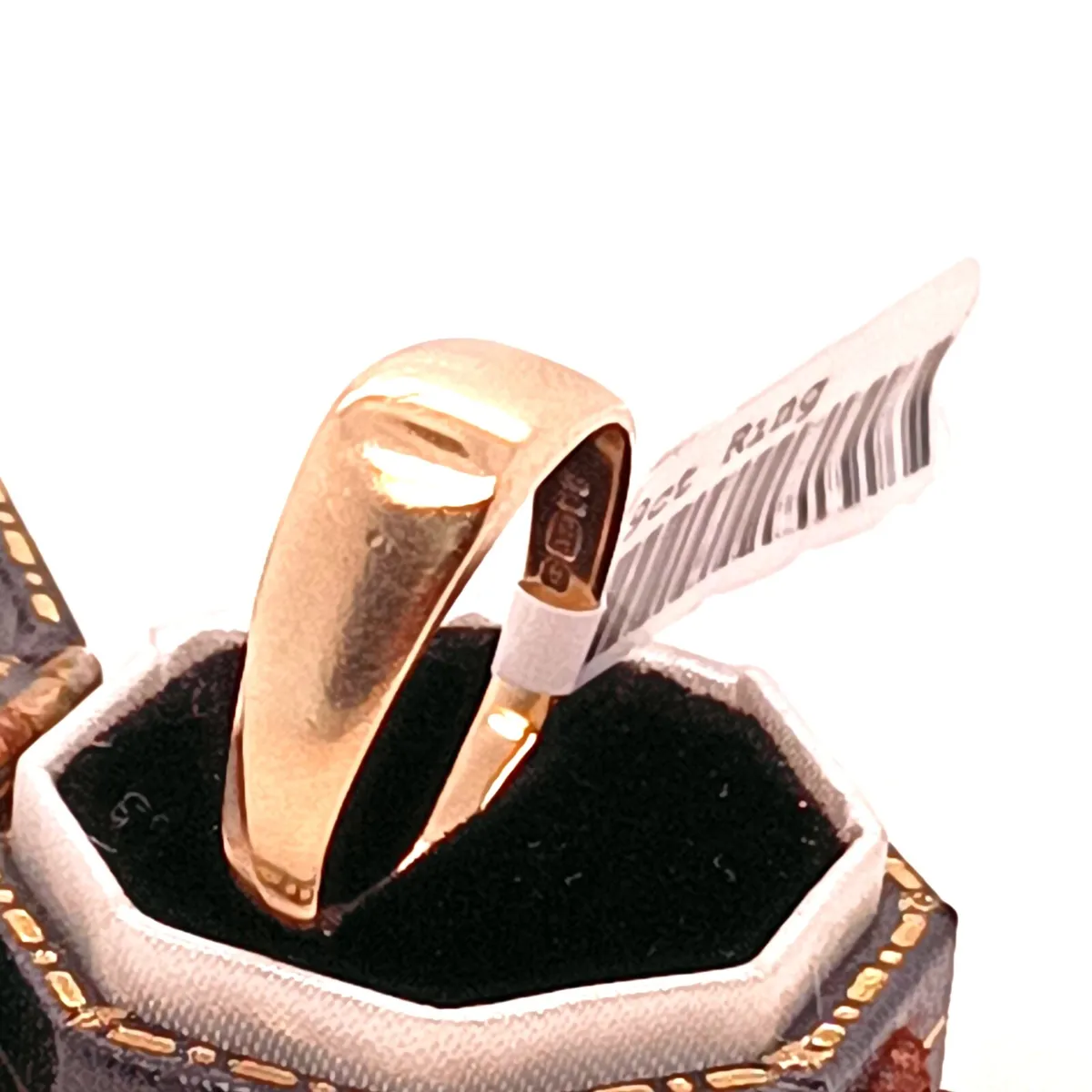 9k Yellow Gold Vintage Dome Ring - Image 3