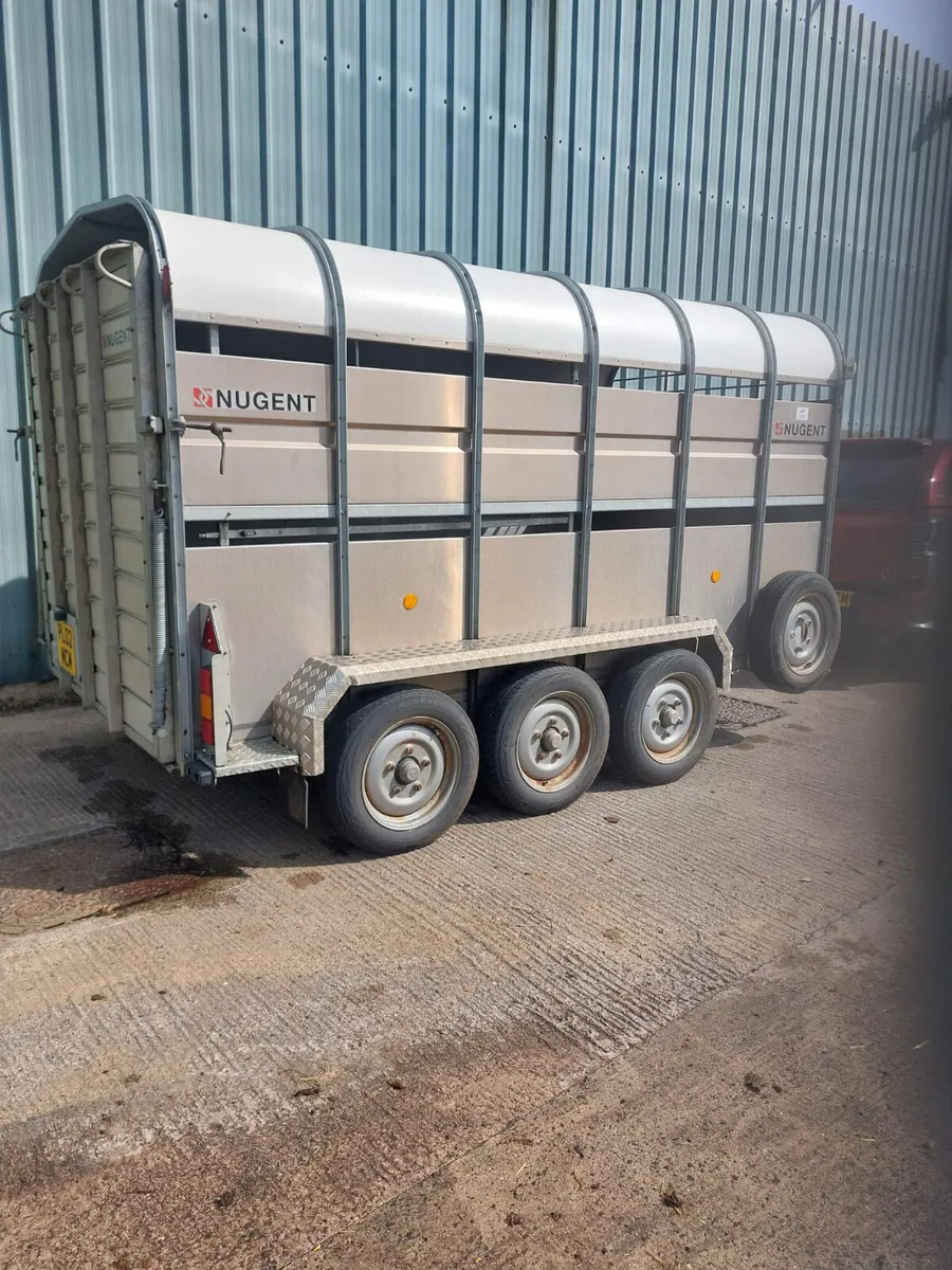2022 Nugent 12' Tri Axle Livestock Trailer - Image 2