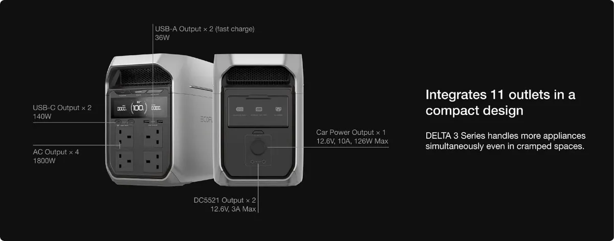 Ecoflow DELTA 3 Plus Power Station, in stock - Image 3