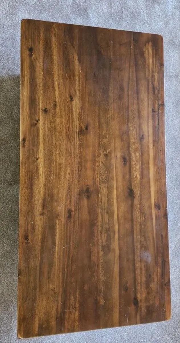 Solid wood coffee table 120x60x46cm - Image 2