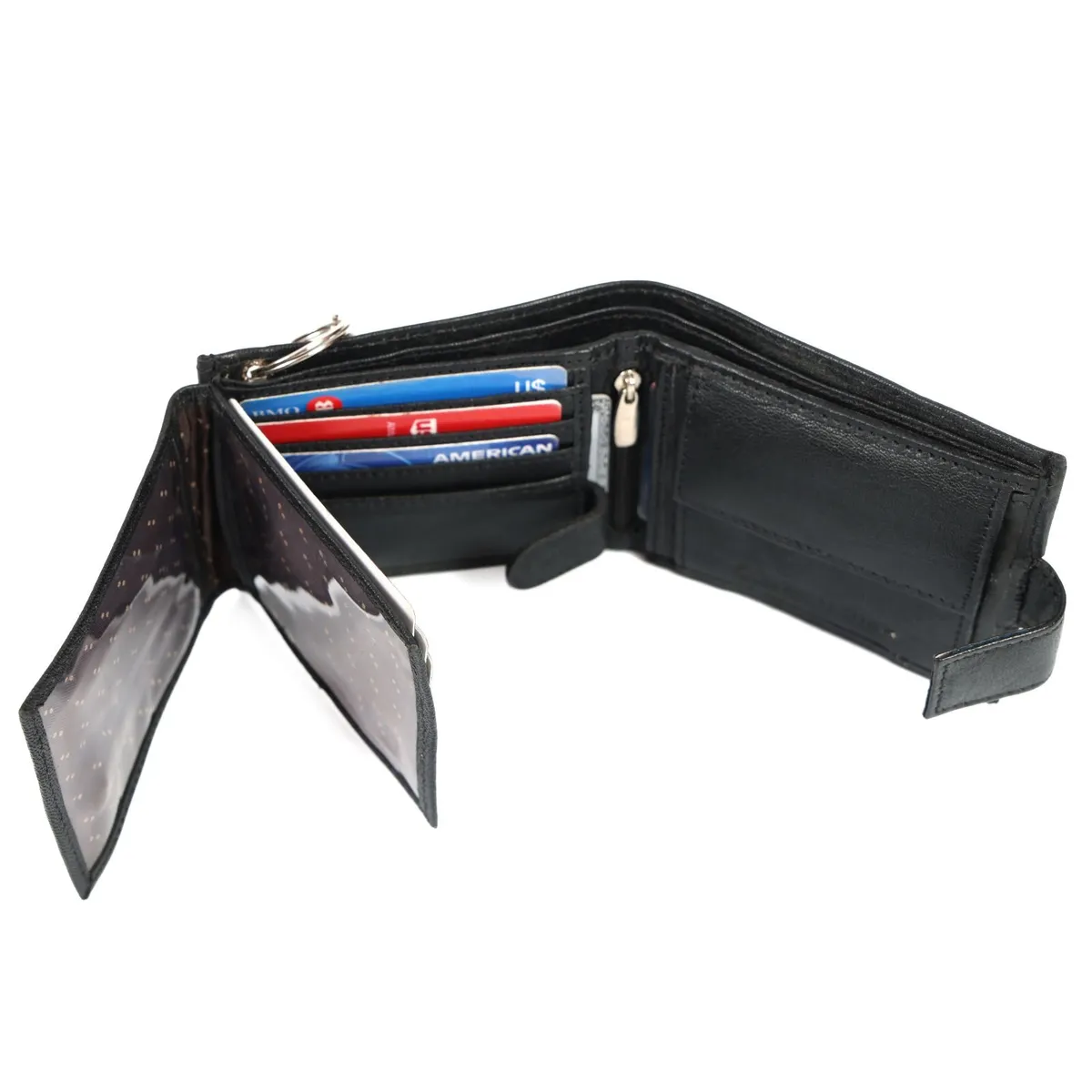 Premium Genuine Leather Chain Biker Wallet - Image 2