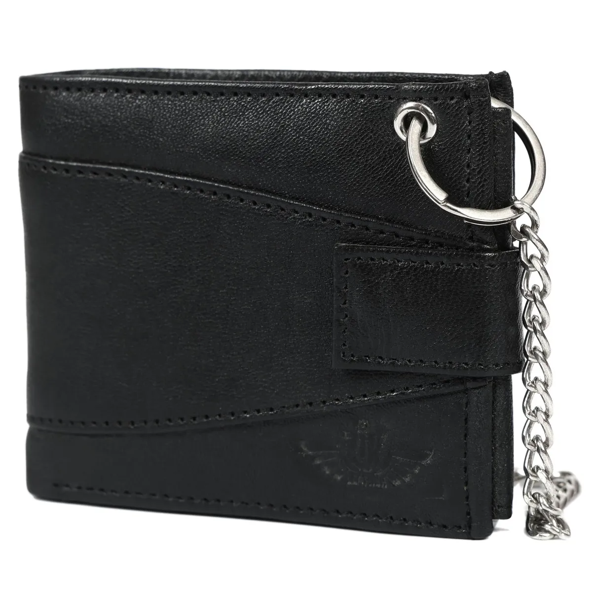 Premium Genuine Leather Chain Biker Wallet - Image 1