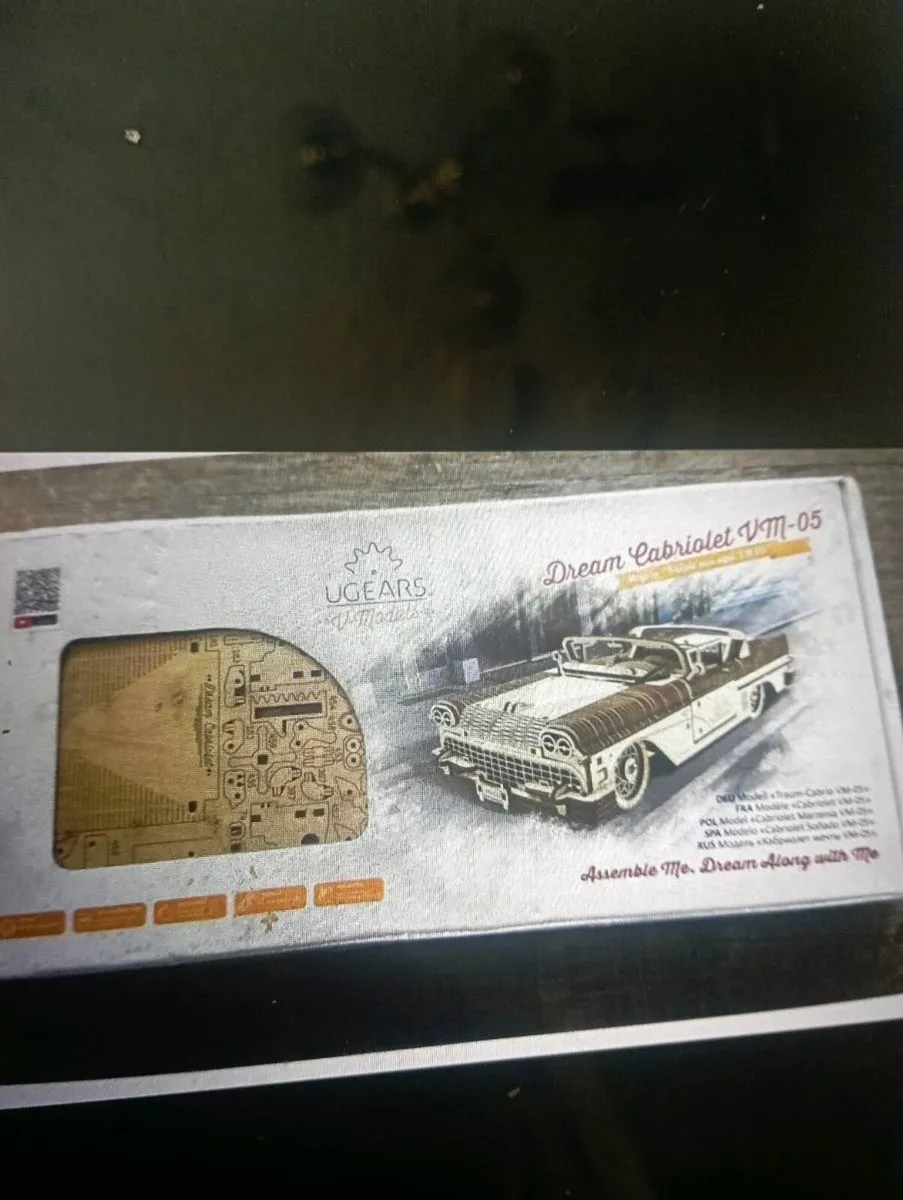 UGEARS DREAM CABRIOET VM-5 3D TIMBER PUZZLE. - Image 2