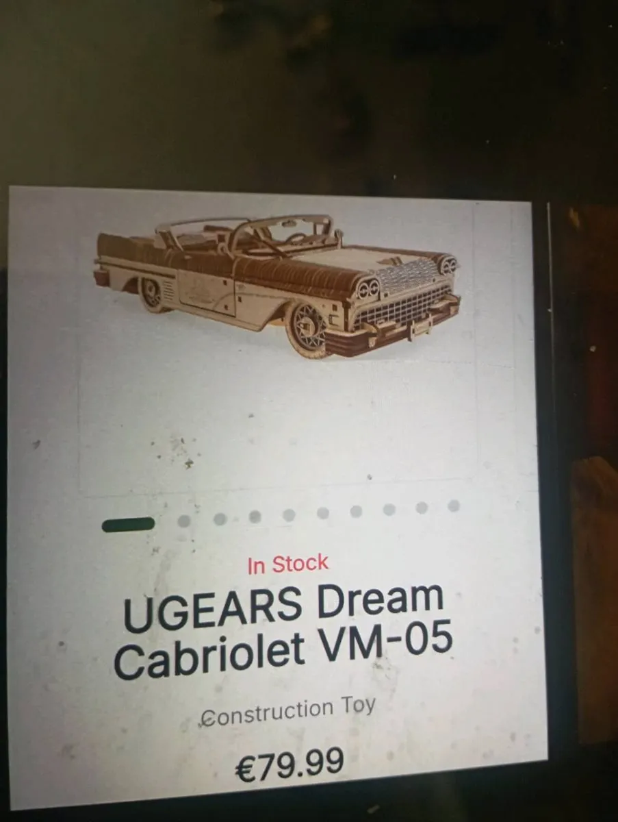 UGEARS DREAM CABRIOET VM-5 3D TIMBER PUZZLE. - Image 4