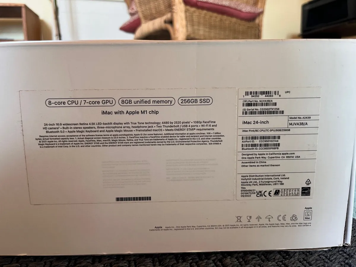 iMac, 21,1/M1 (8-CPU 8-GPU)/8GB Ram/256GB SSD - Image 2