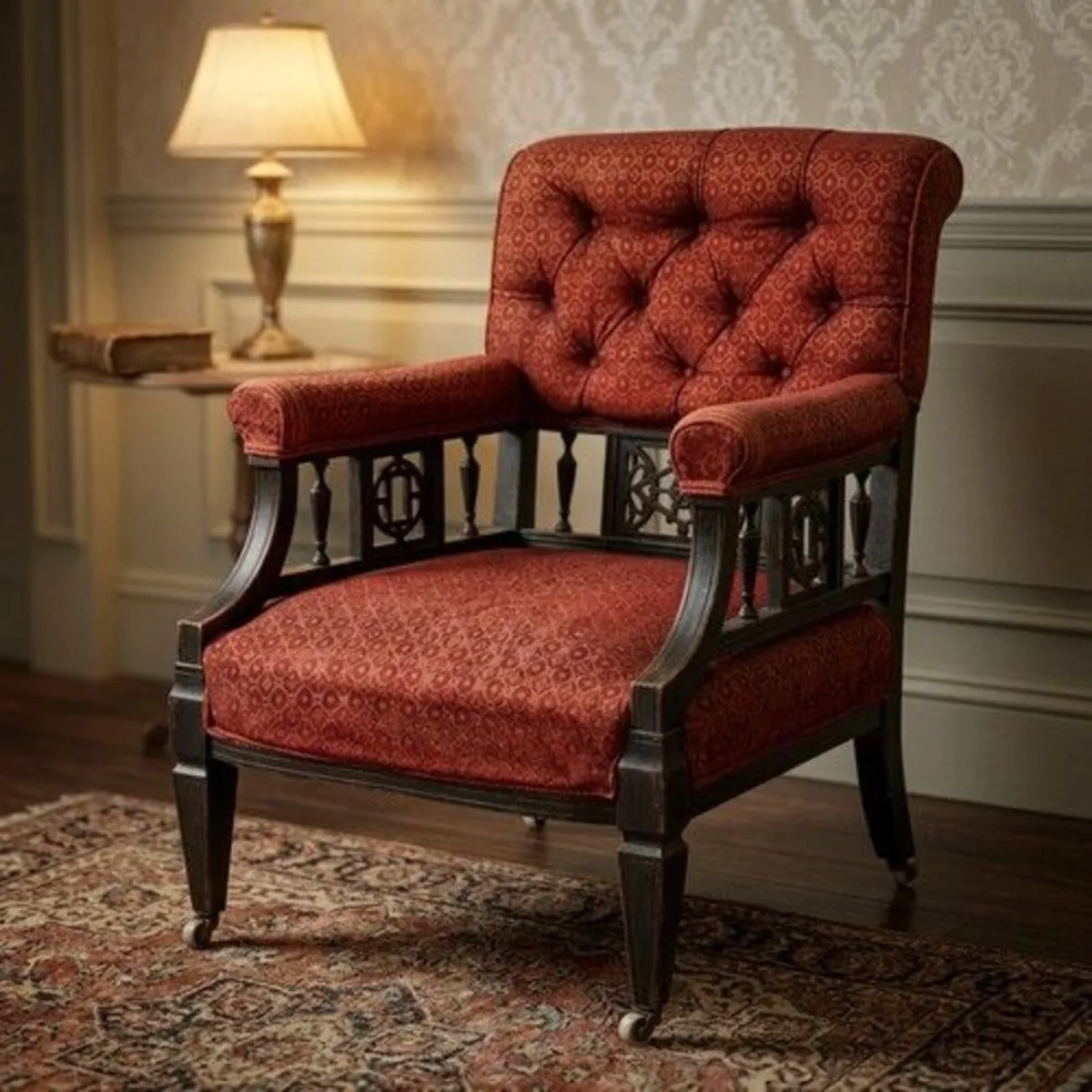 Furniture-Mid Century-Antique-Mahogany-Vintage - Image 1