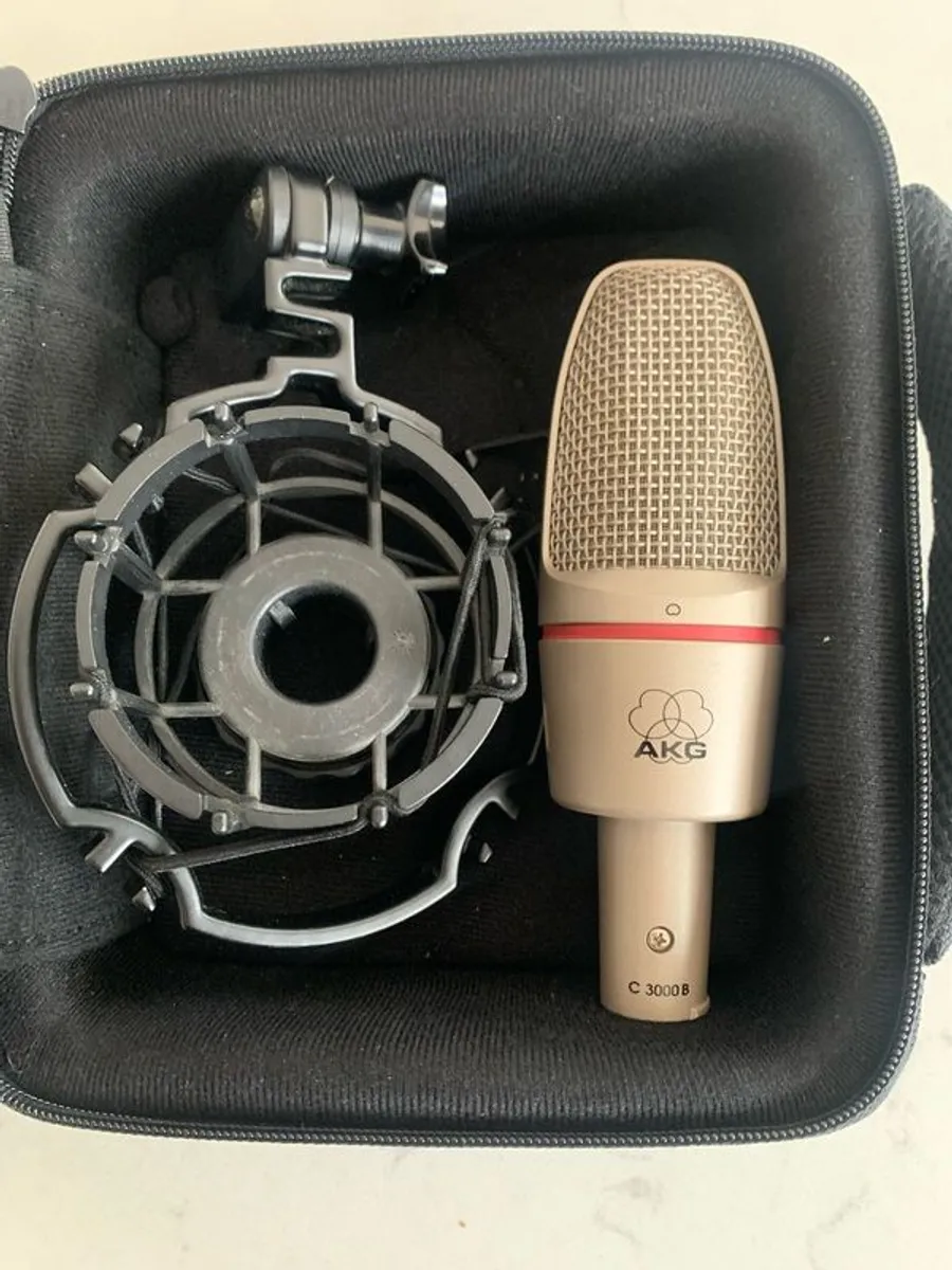 AKG C3000 Condenser Microphone and Shock Mount (Excellent Condition) - Image 1