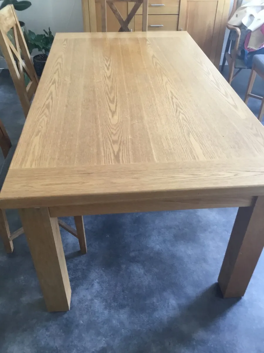 Solid Oak Table - Image 1