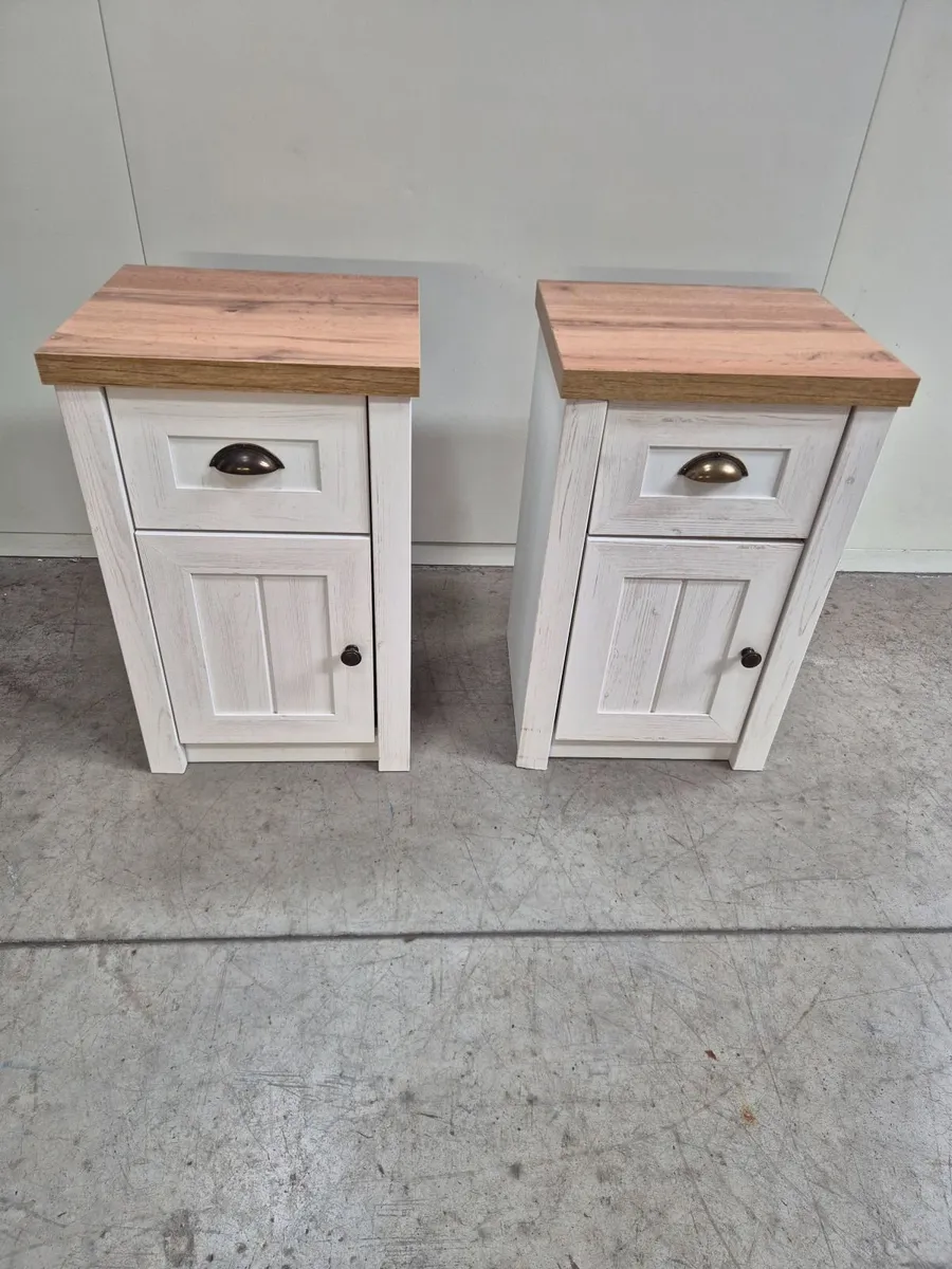 Pair of Bedside Lockers / Cabinets – Matching Set - Image 1