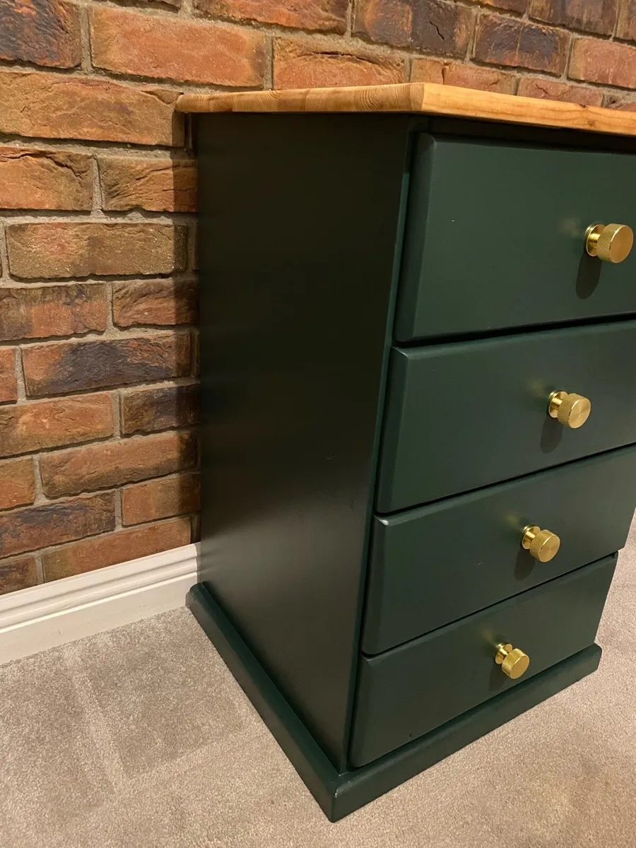 Bedside table / locker refurbished solid wood - Image 2