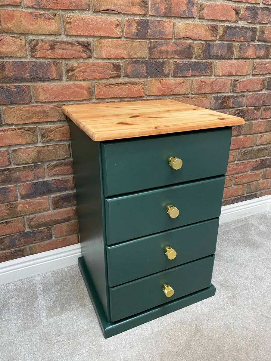 Bedside table / locker refurbished solid wood - Image 1