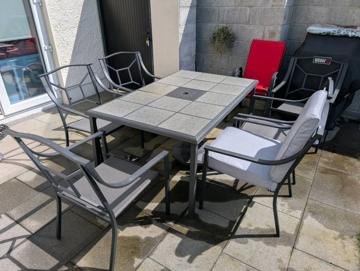 Garsen Table & Chairs - Monte Carlo 7 Piece Set - Image 1