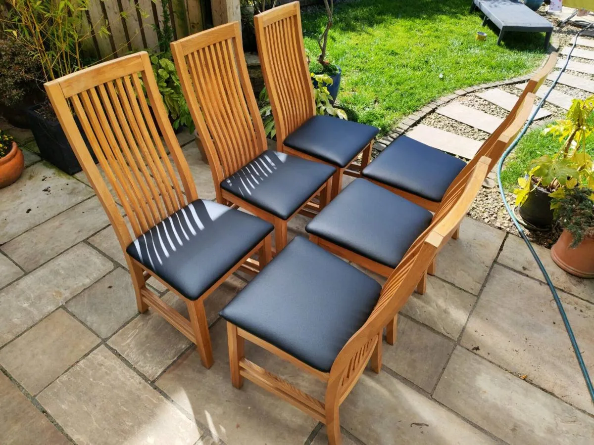 6 kitchen dining chairs - Image 1