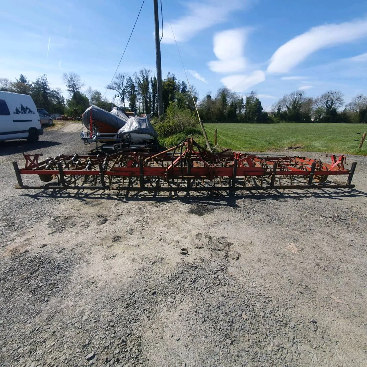 Spring tine 6m folding harrow - Image 1