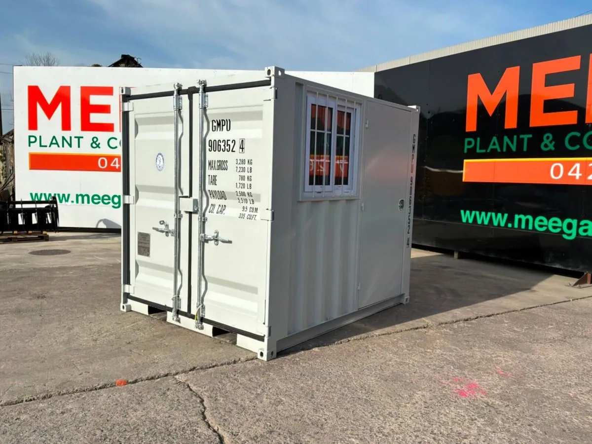 UNUSED 8ft STEEL STORAGE CONTAINER.........917d. - Image 1