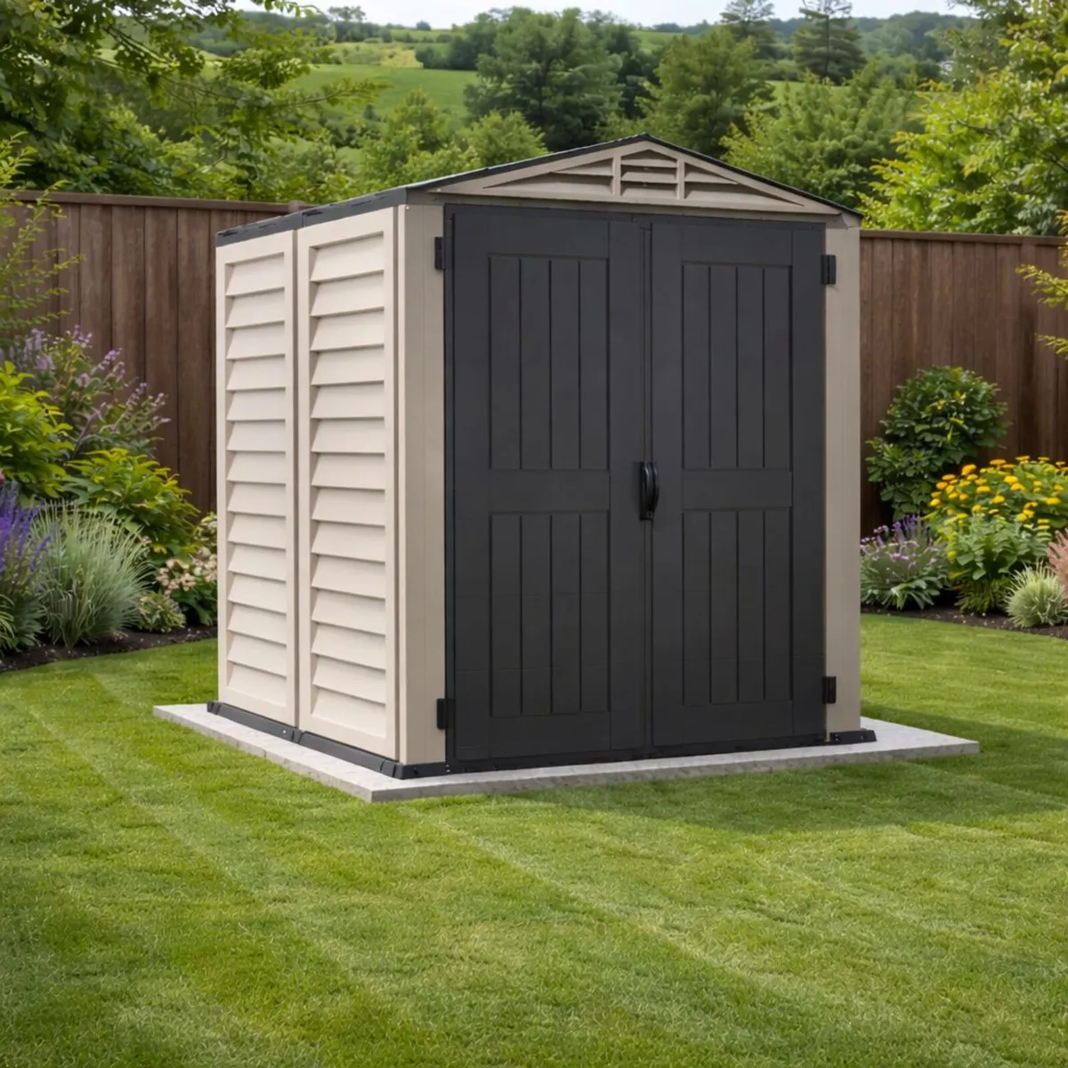 🏡 5×5 YardmatePlus Vinyl Shed FREE 3-DAY DELIVERY - Image 1