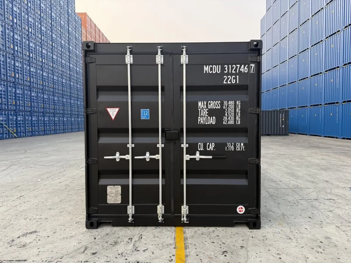 NEW BLACK 20FT Shipping Containers - Image 1