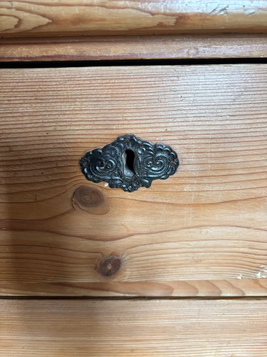 Antique pine drawers - Image 4