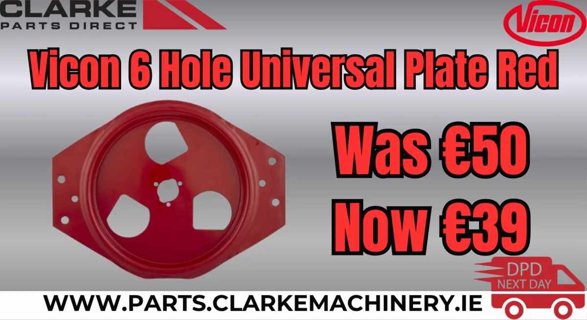 ⭐Vicon 6 Hole Universal Plate Red Offer⭐