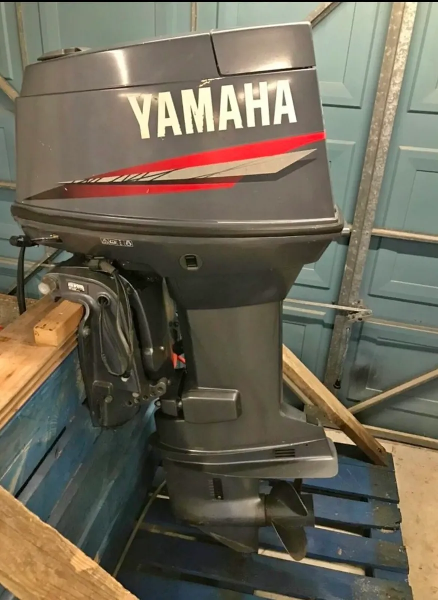 Yamaha 50 HP Outboard 2 Stroke Controls & Tank - Image 2