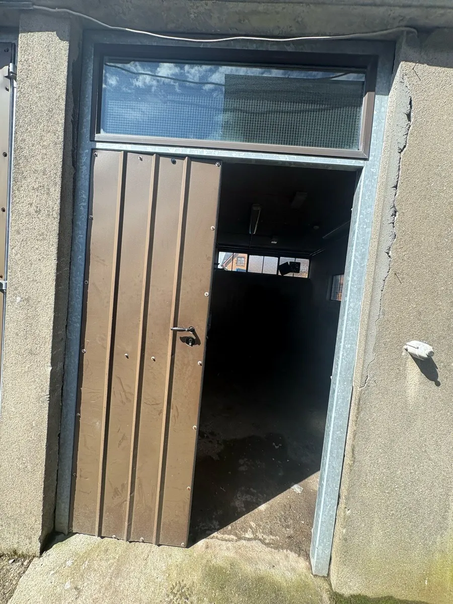 Shed/workshop doors. Galvanised frame - Image 3
