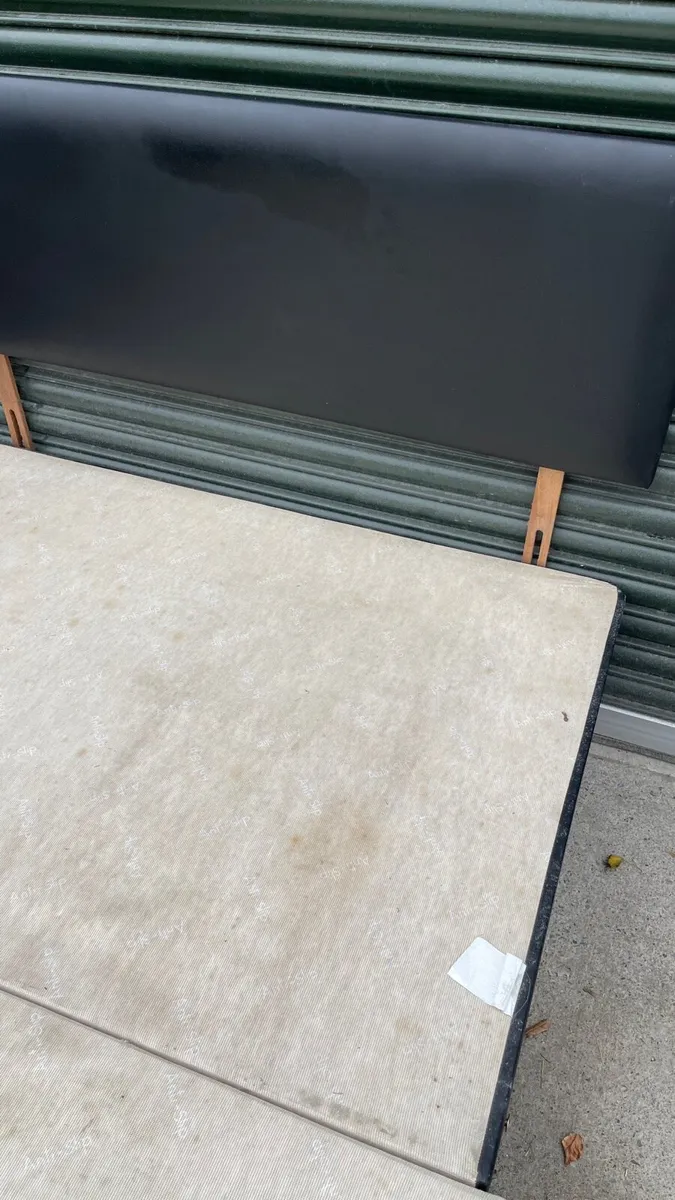 Black Leather double bed - Image 2