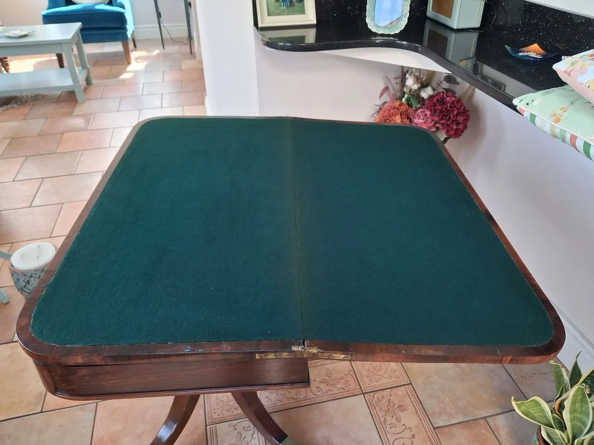 Antique card table - Image 1