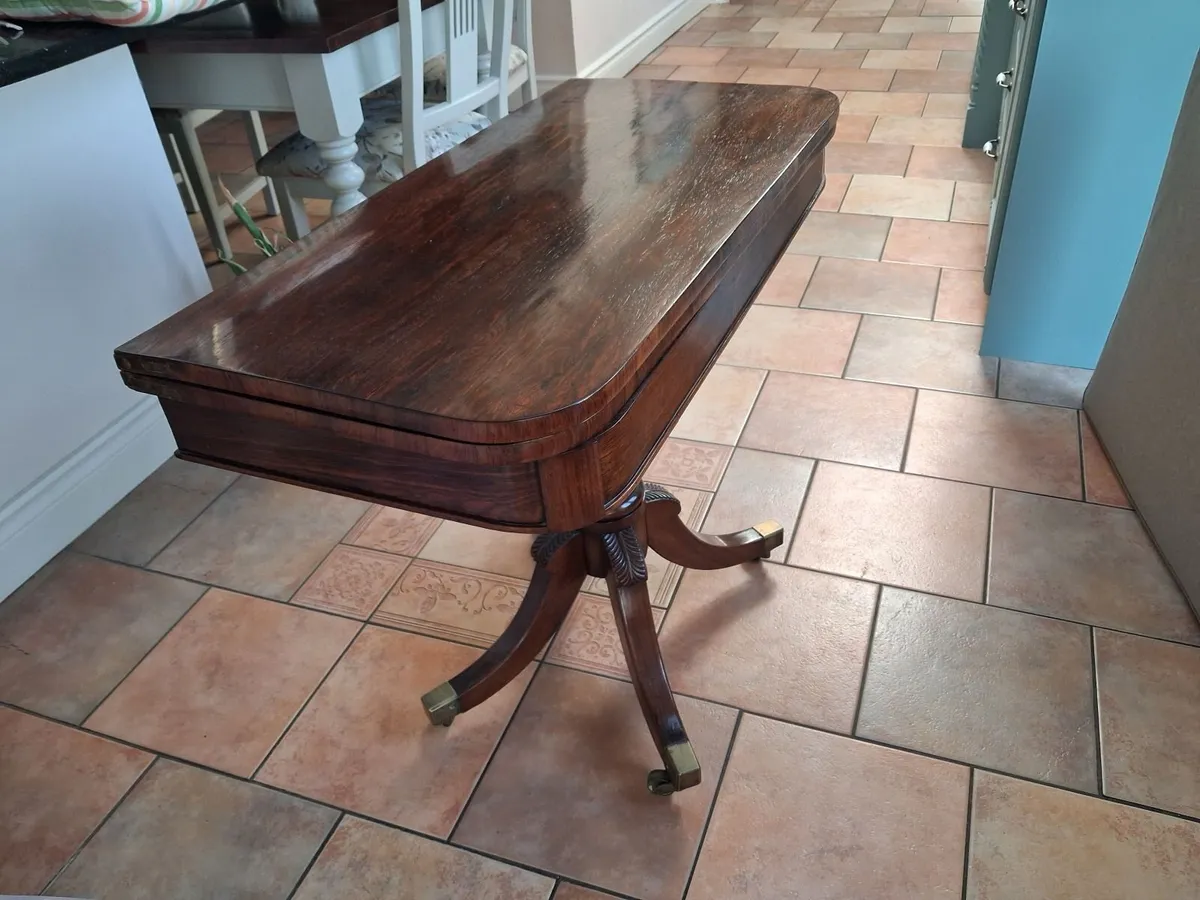 Antique card table - Image 4