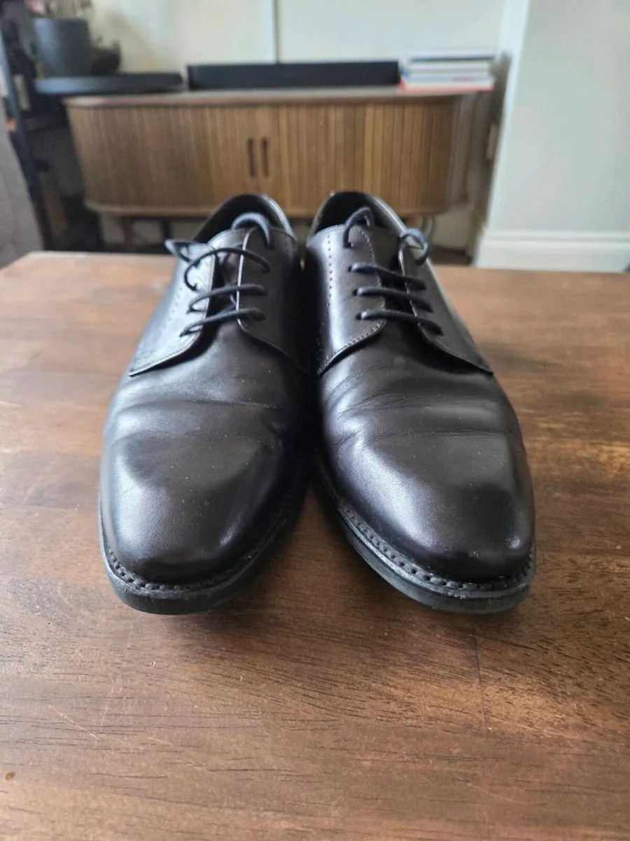 Loakes Black Mens Black Oxford 8.5 UK Shoes - Image 1
