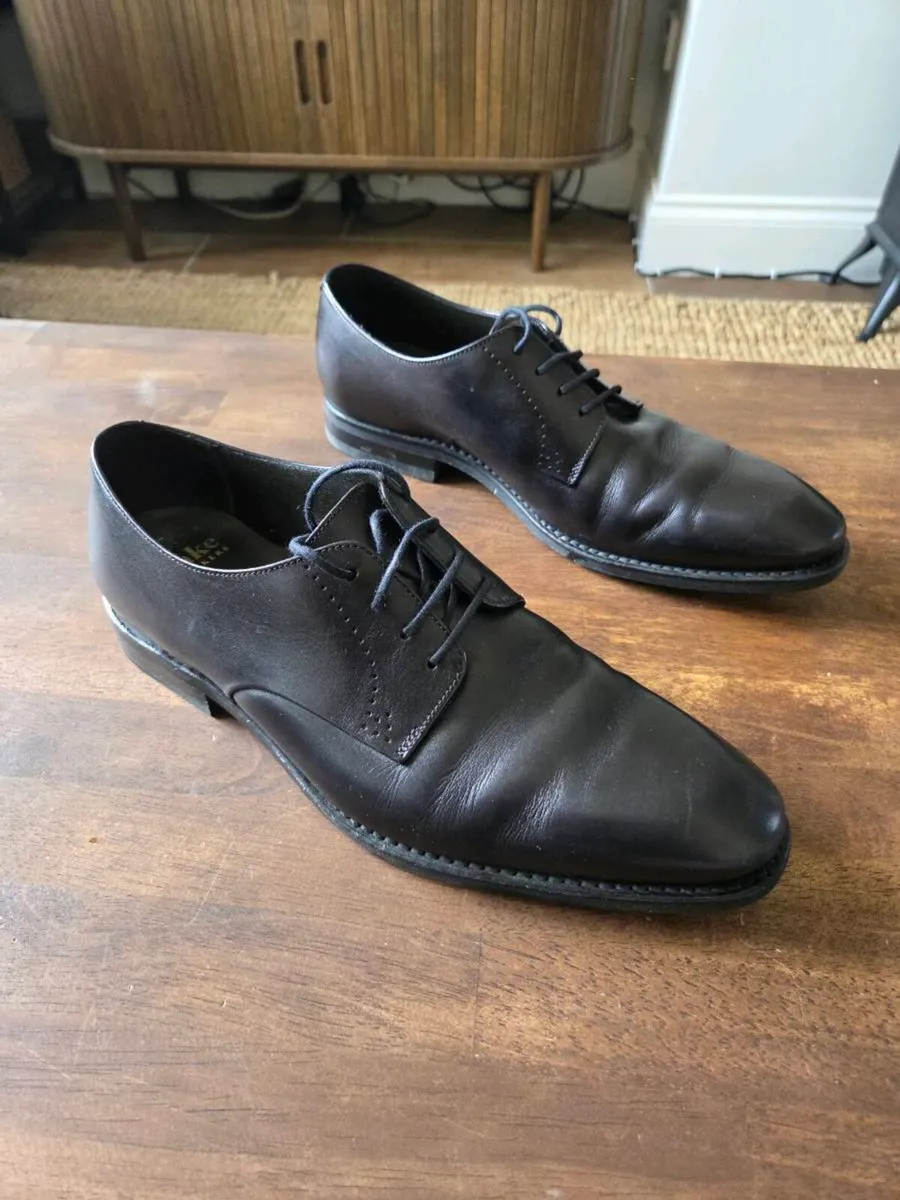 Loakes Black Mens Black Oxford 8.5 UK Shoes - Image 2