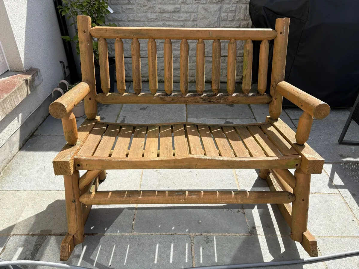 Rocking Garden Bench - Image 2