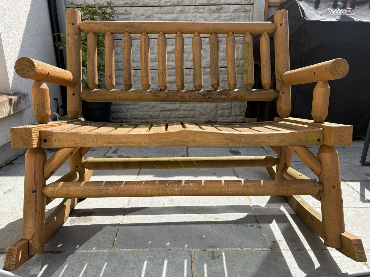 Rocking Garden Bench - Image 1