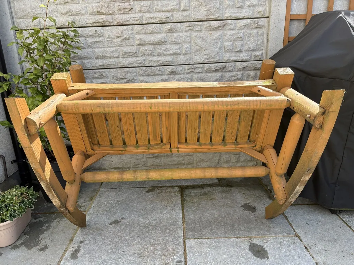 Rocking Garden Bench - Image 3