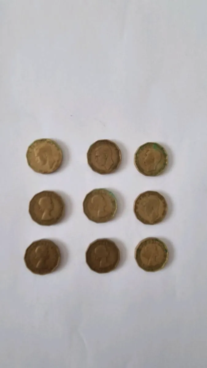 UK Three Pence Coin collection - Image 2