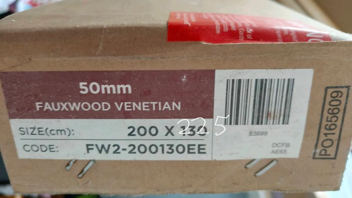 Fauxwood blinds Embossed Bright White - Image 3