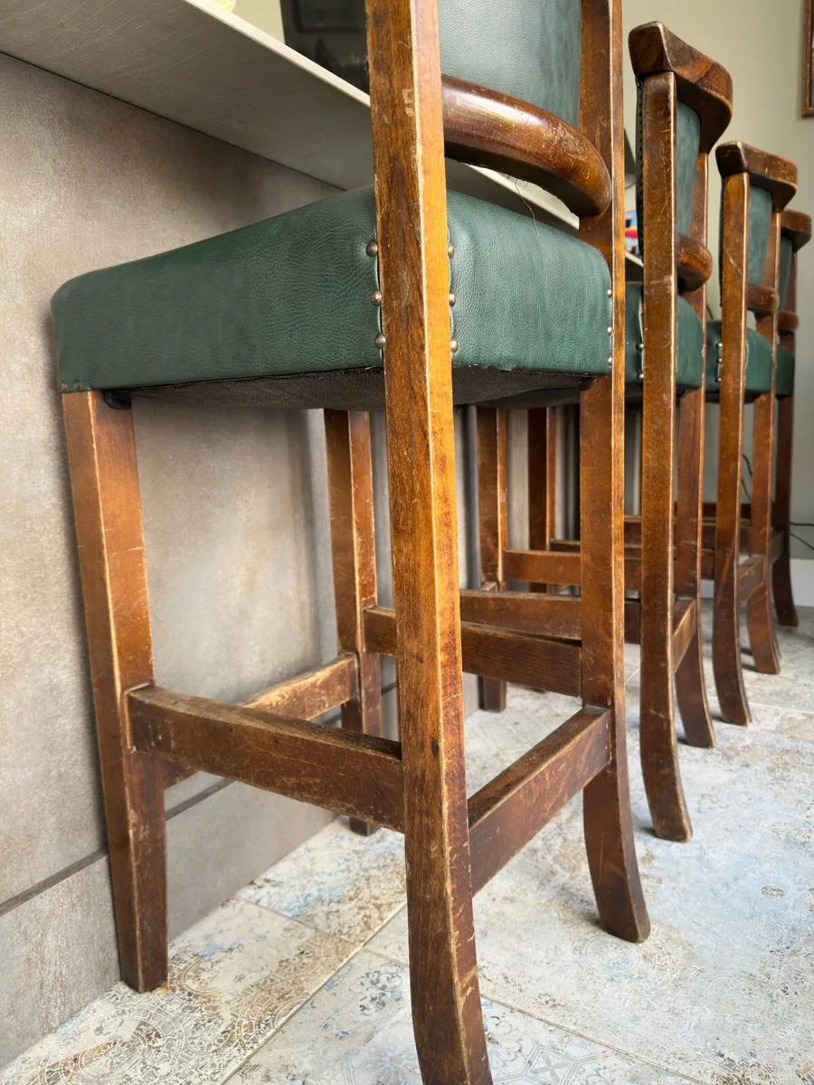 Authentic Old Irish Bar Stools - Image 1